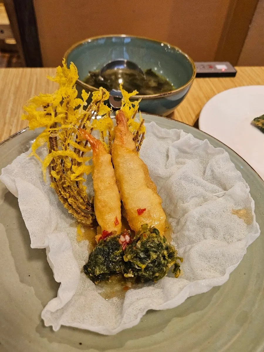 Close-up of japchae on a plate