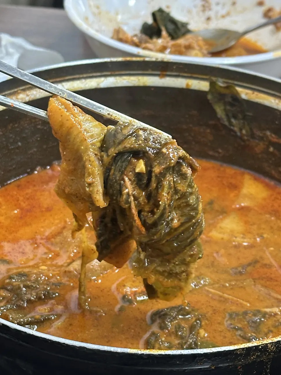 Thick, tender gamjatang meat