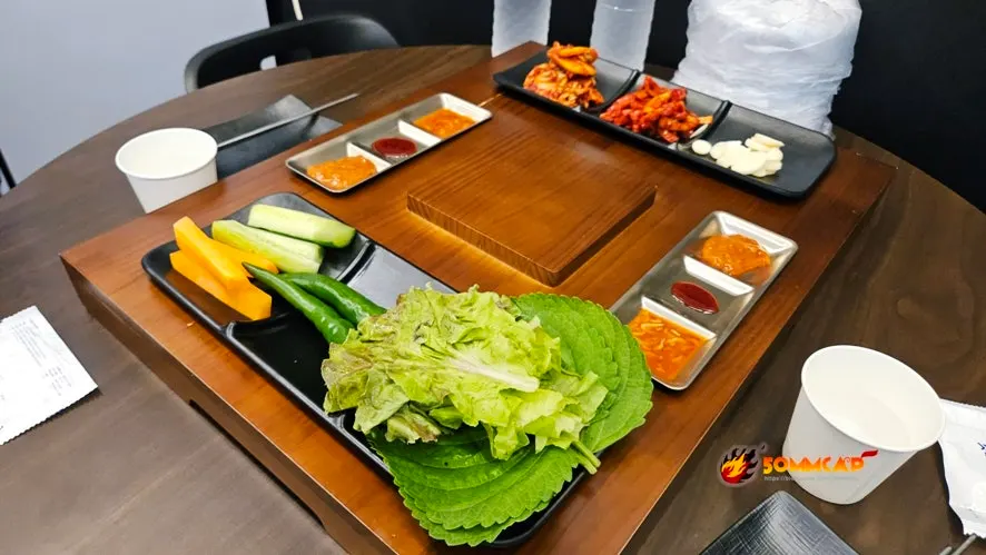 사각 트레이 기본 상차림