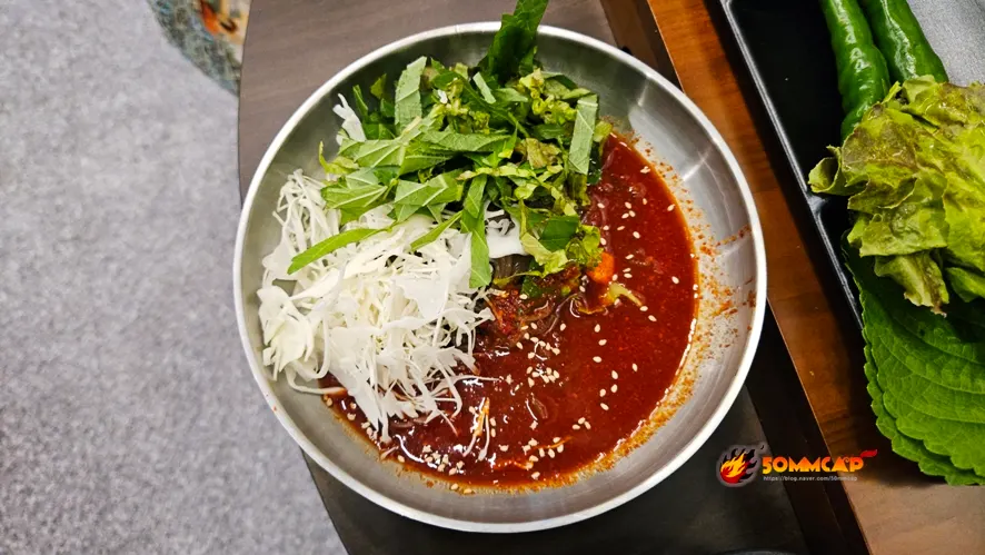 매장 식사 서비스 막국수