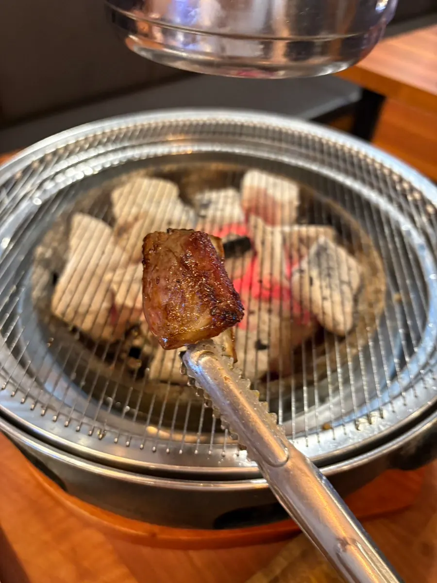 Marinated lamb served together on the mixed platter