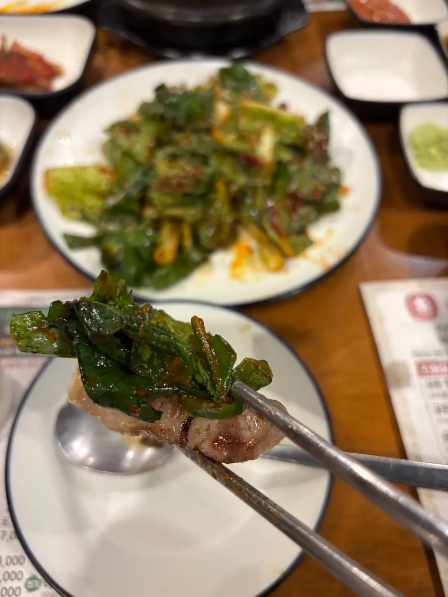 식사 마무리 상차림