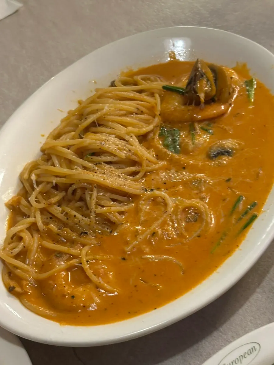 Shrimp rosé pasta