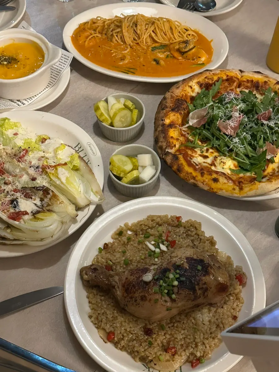 Family Set laid out with a variety of dishes