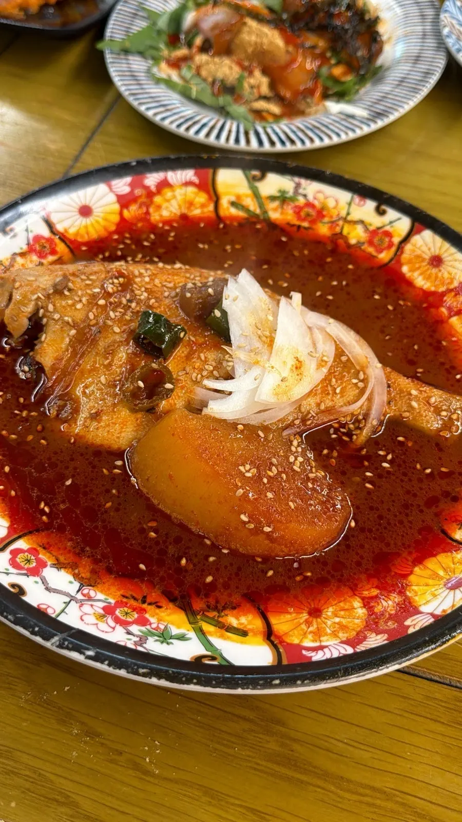 Thick bossam and aged kimchi