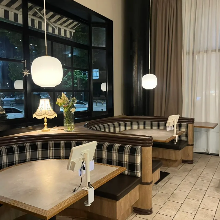 Warm and cozy restaurant interior