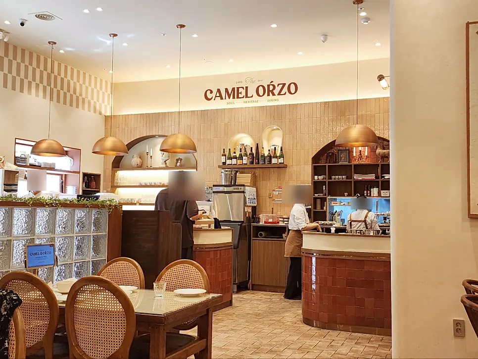 Camel Orzo's roughly 20-seat terrace seating area