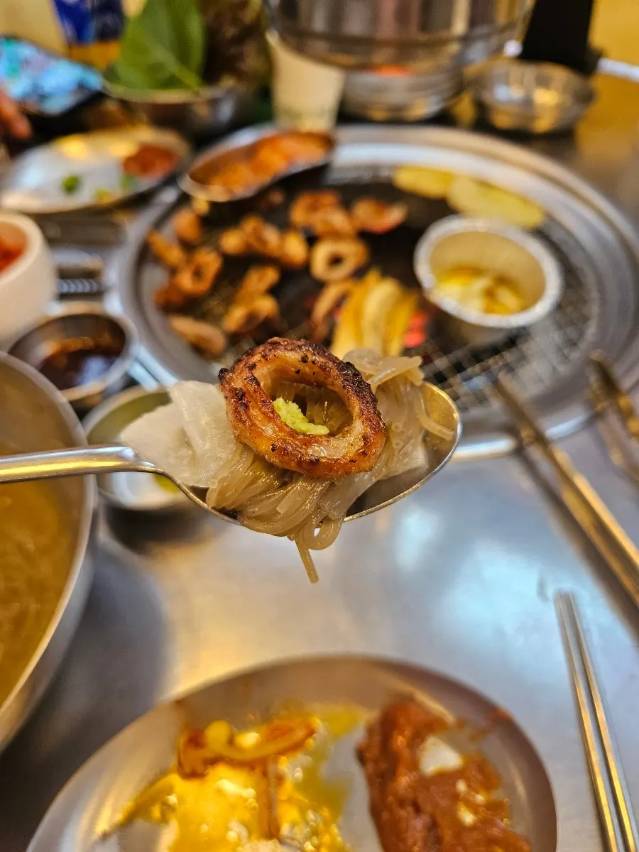 A bowl of ₩4,500 mul-naengmyeon
