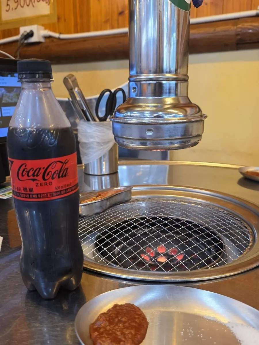 A bottled soda served instead of a can