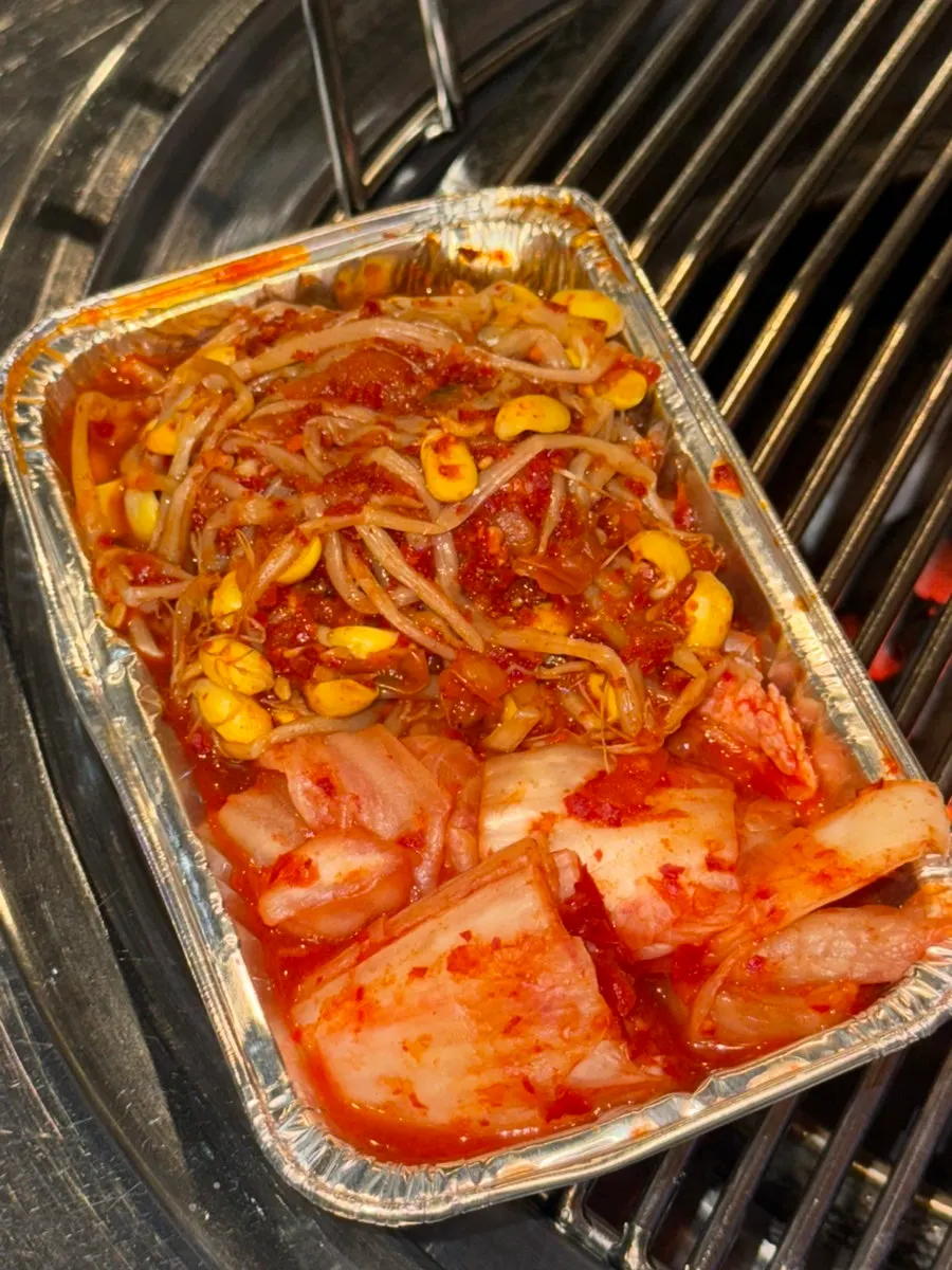 상록회관 연탄구이 고성점 기본찬 상차림