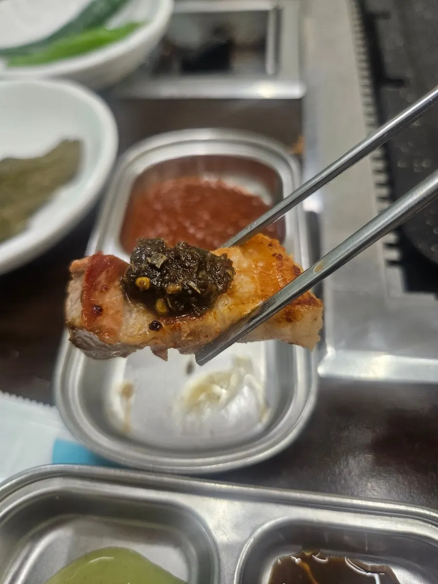 Seasoned chilgejang at Myeongmun Restaurant