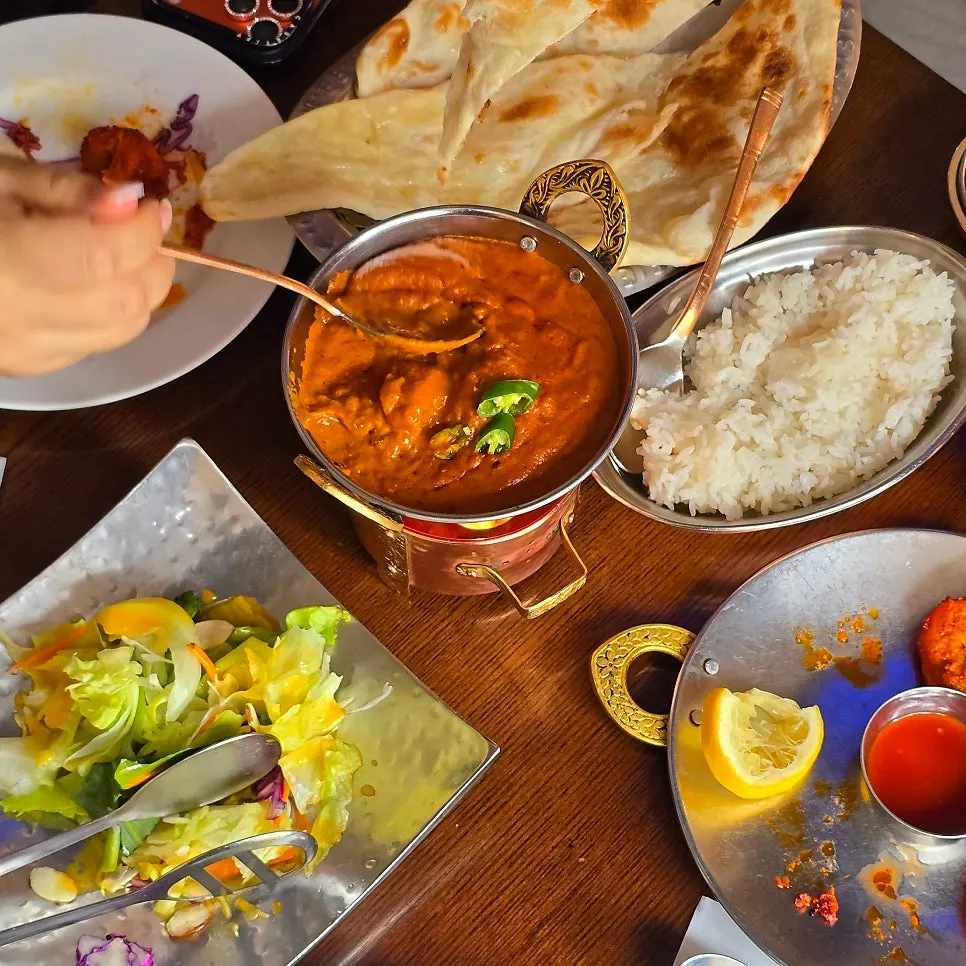 Deli India B Set Indian curry meal
