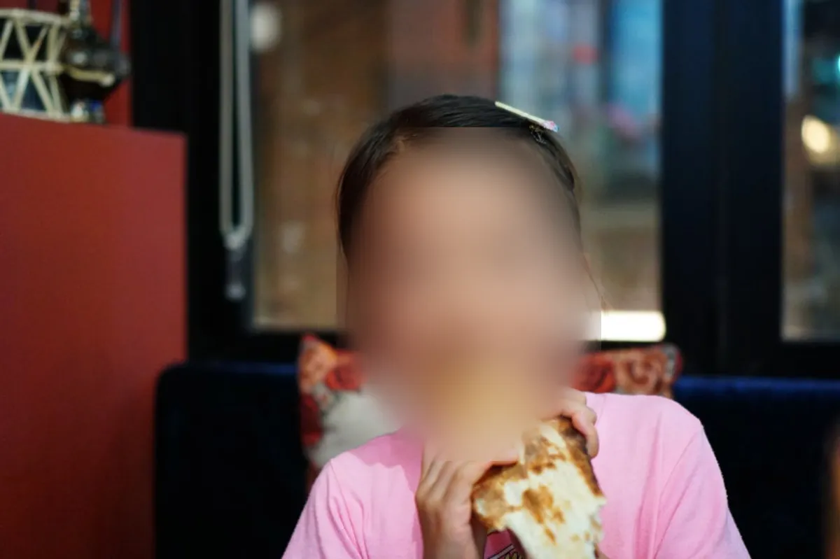 Kari Deli India yang diletak atas naan