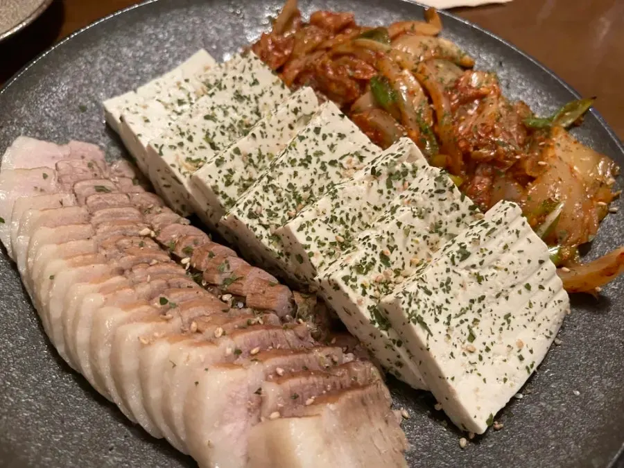 상수역 한식주점 담백주점 한상 차림