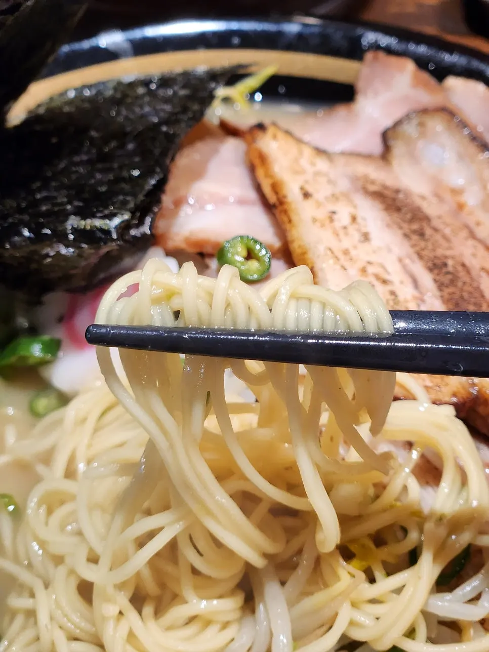 Pork bone and chicken ramen broth