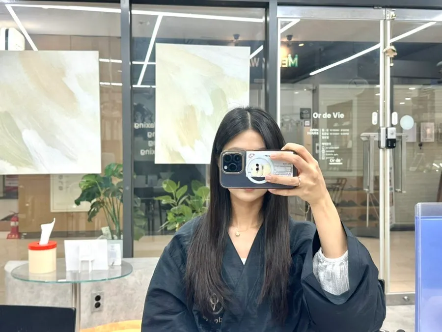 Condition of long hair before the appointment