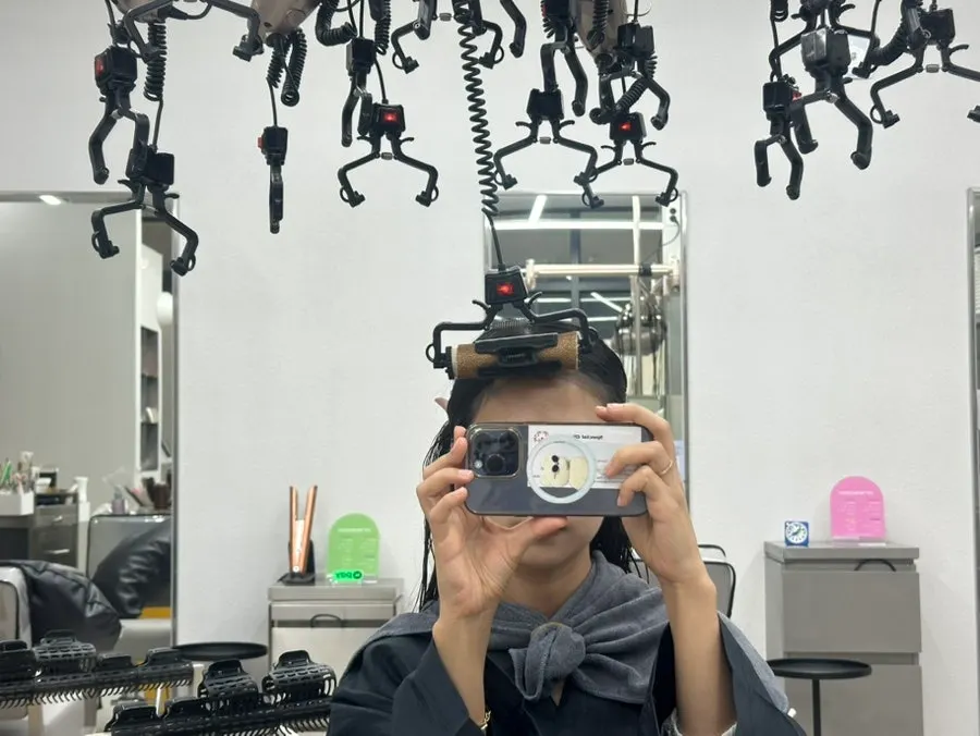 Heat-perm process for the fringe