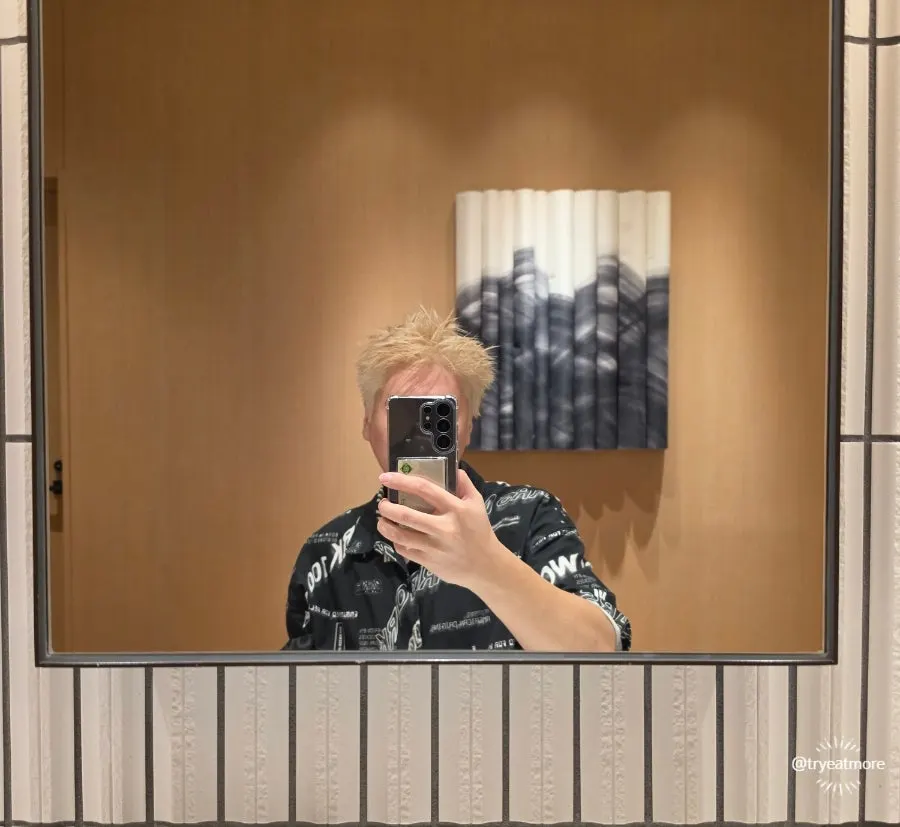 Photo taken to remember the finished hair after the service
