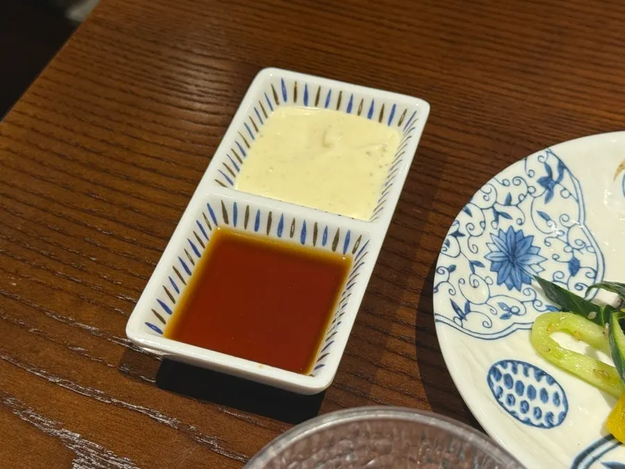 一緒に出てきた2種類のつけダレ