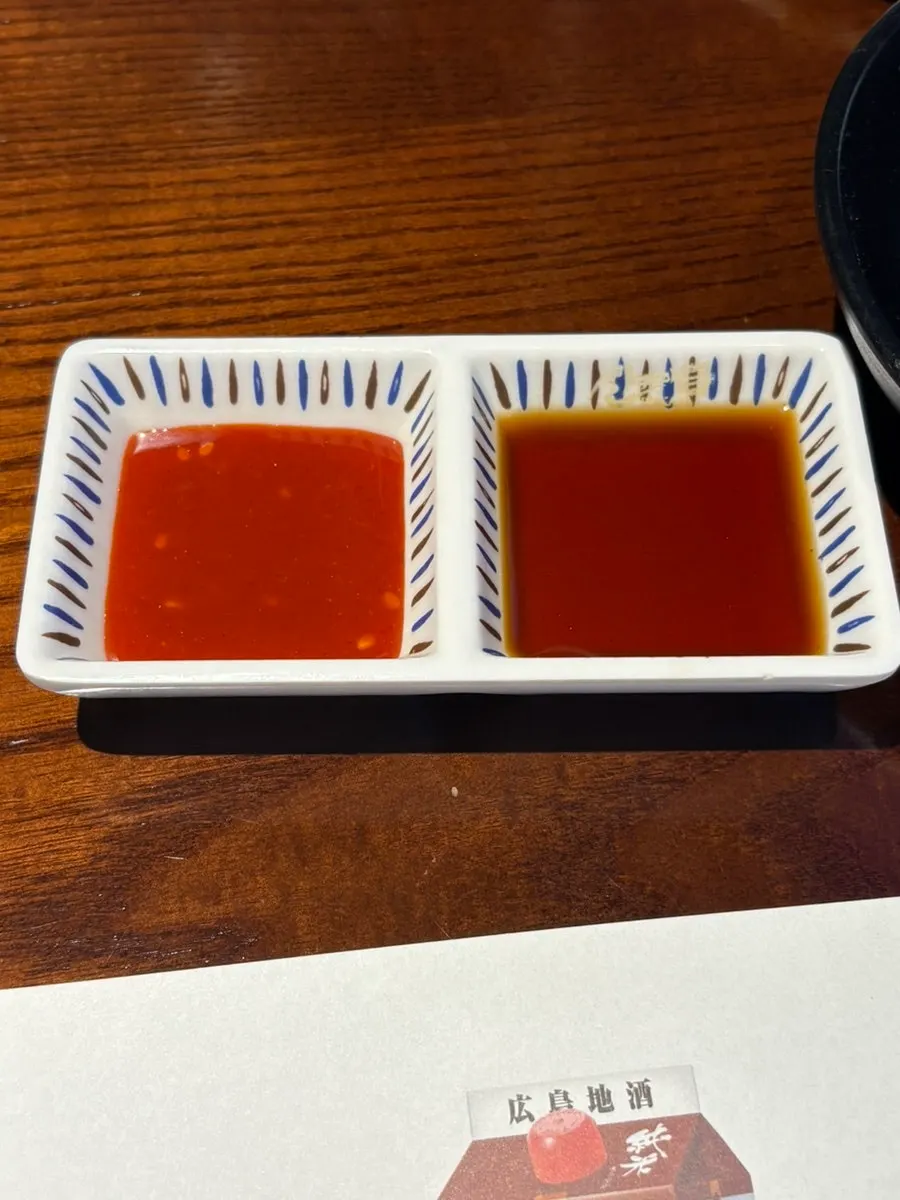 Basic side dishes and sauce bowls on the table