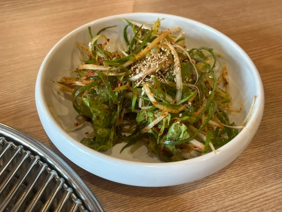 Fresh salad and lettuce and other side vegetables