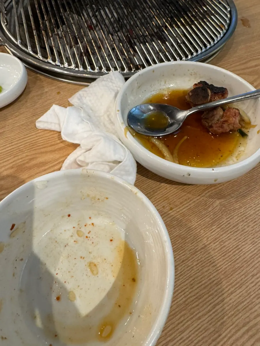 된장찌개와 함께 비운 밥그릇