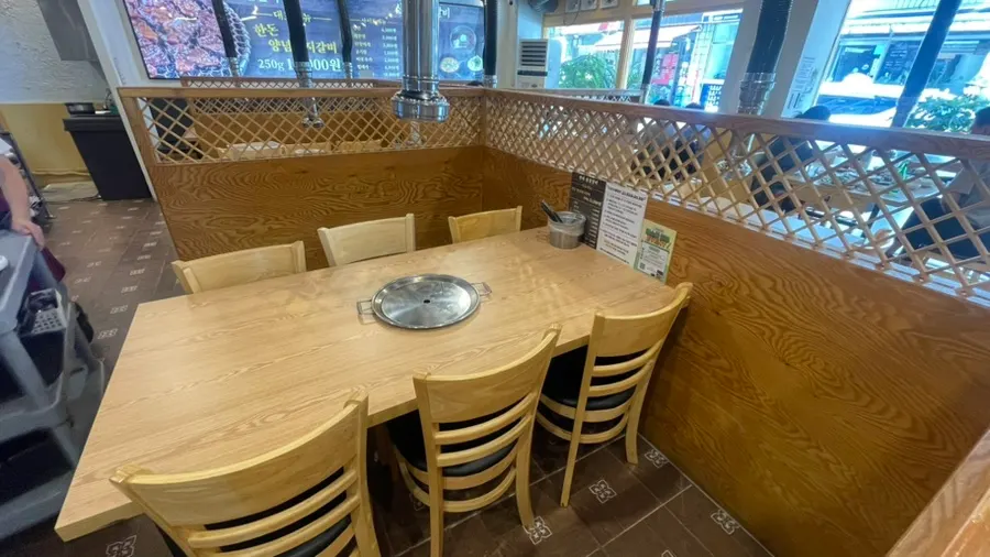 Interior of the restaurant with plenty of tables