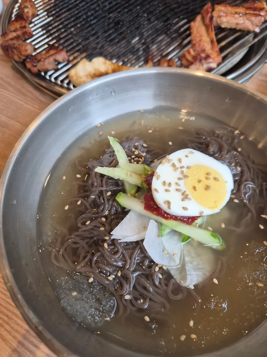 함께 주문한 물냉면