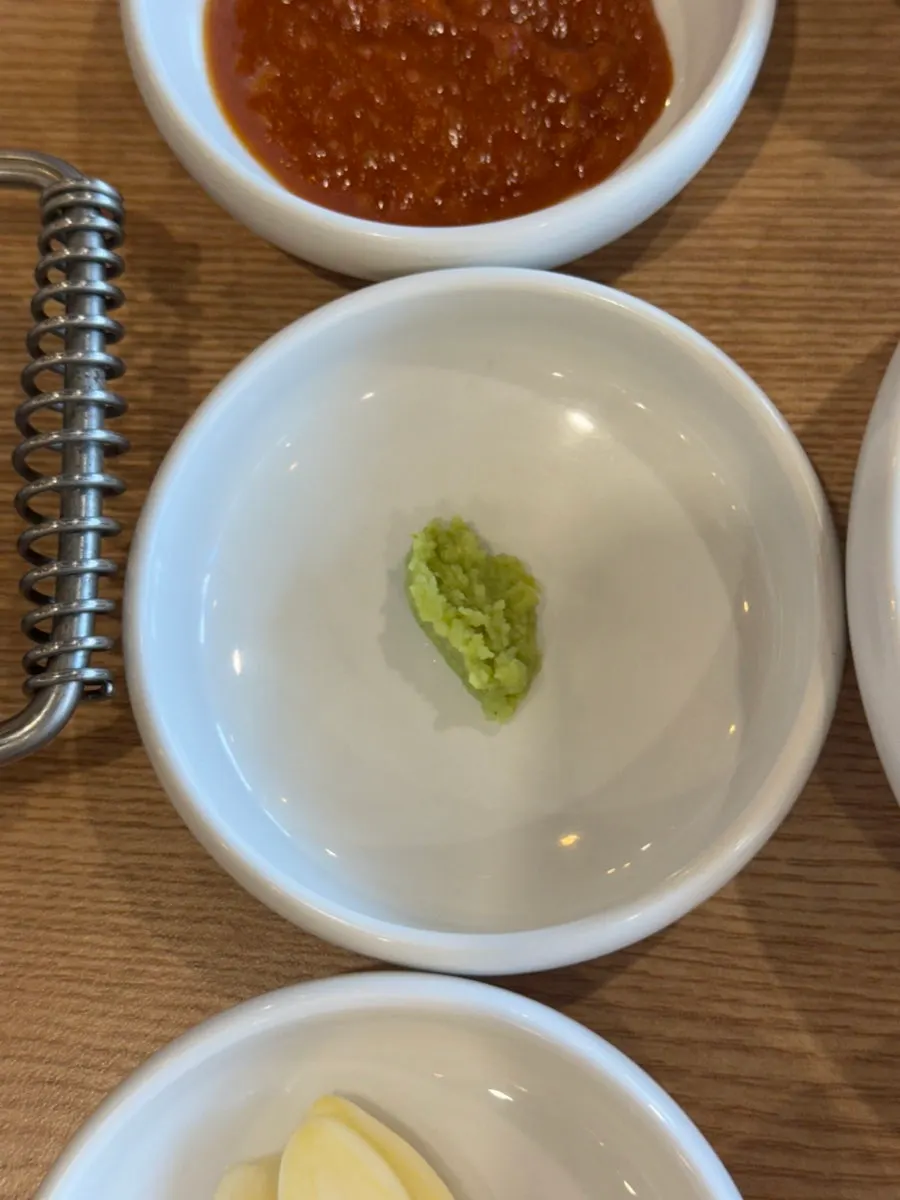 Korean pork seasoned galbi served on a plate