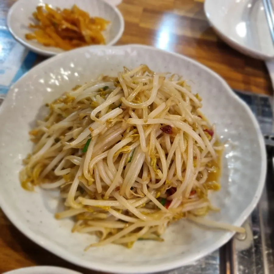 Plate of jjachai side dish