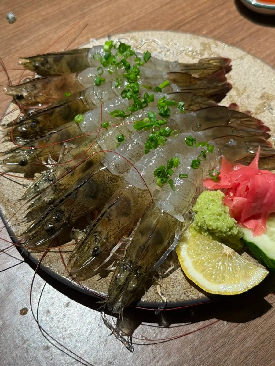 수산장 활새우회 접시