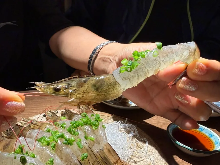 수산장 해산물 안주 클로즈업