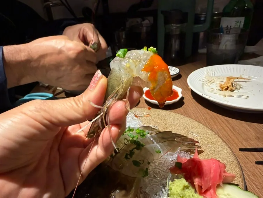 수산장 메밀양념게장비빔면