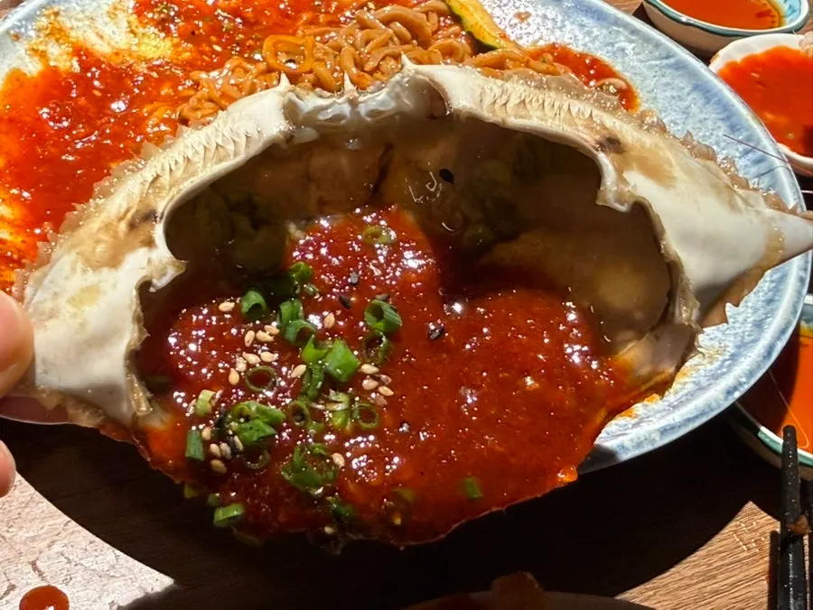 수산장 전어무침 클로즈업
