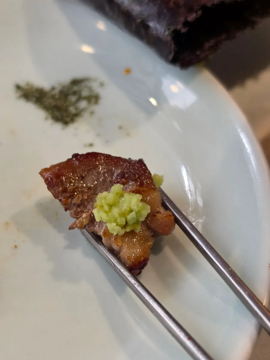 Grilled gabrisal, the day's special cut