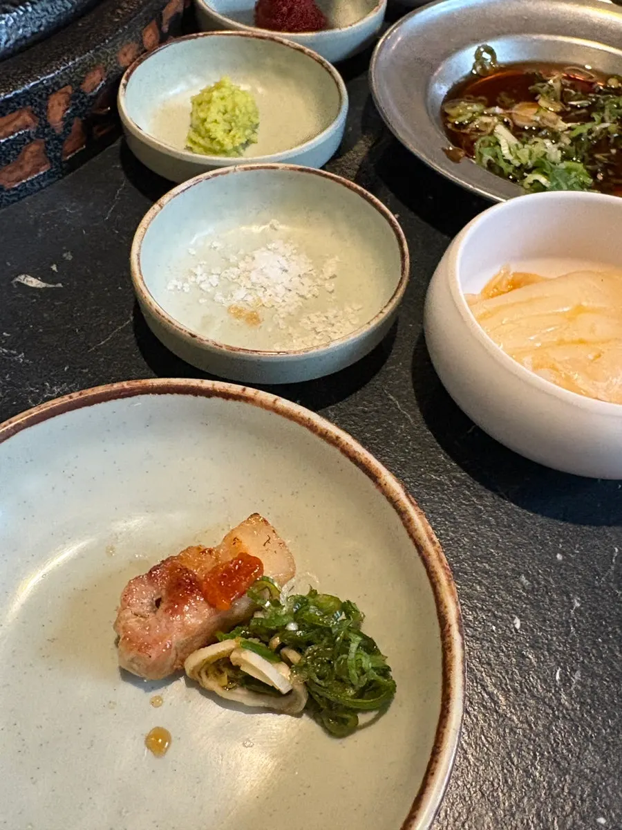Aged pork belly cut into bite-sized pieces