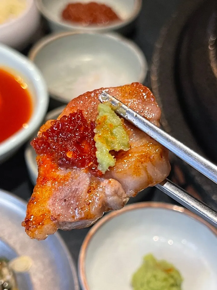 숙성 기왓살 단면 클로즈업