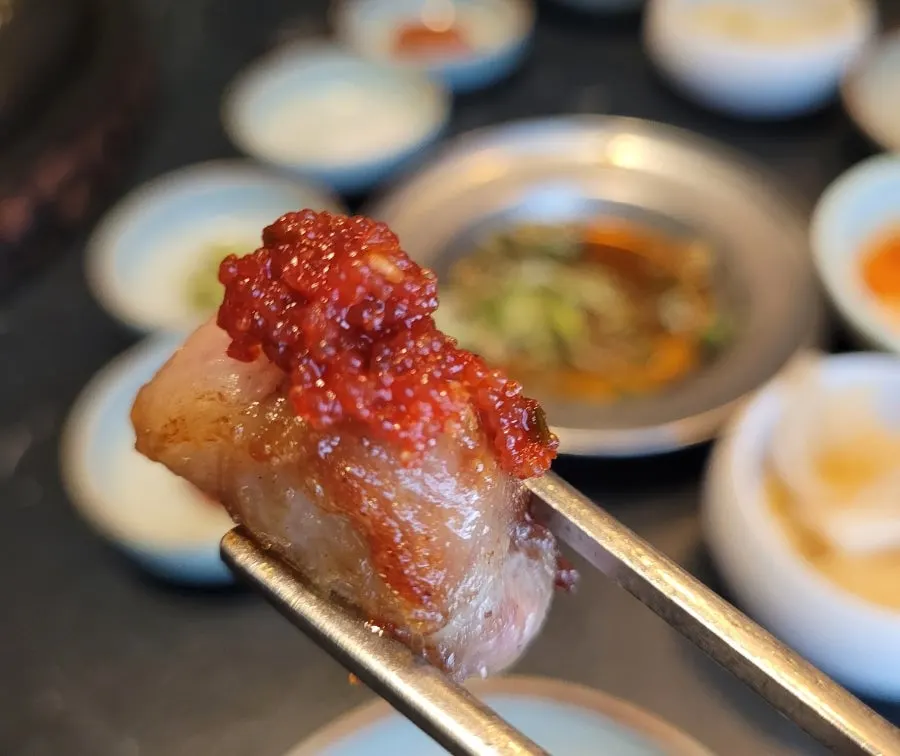 김치찌개와 공기밥 조합