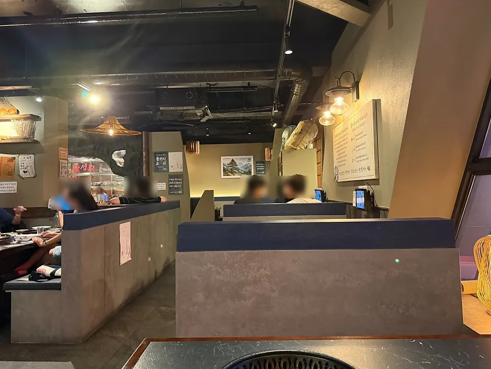 Upscale interior of the BBQ restaurant