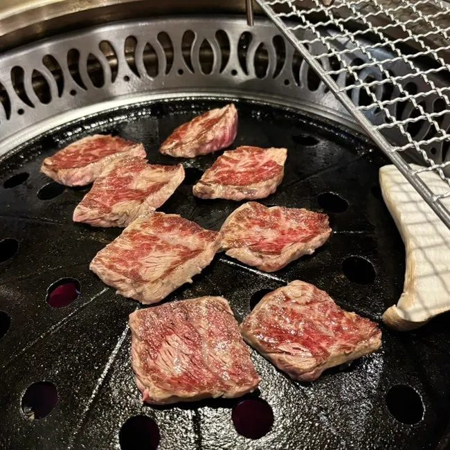 Jin flower short rib on the grill