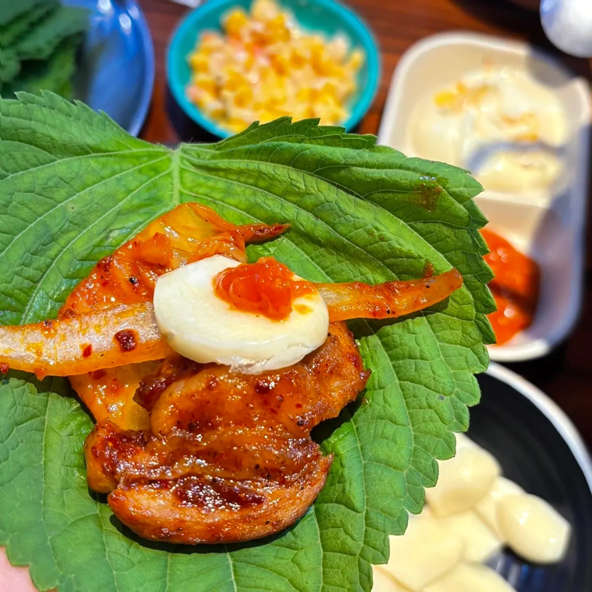 Sarangjip, a pork kimchi grill restaurant in Uman-dong, Suwon