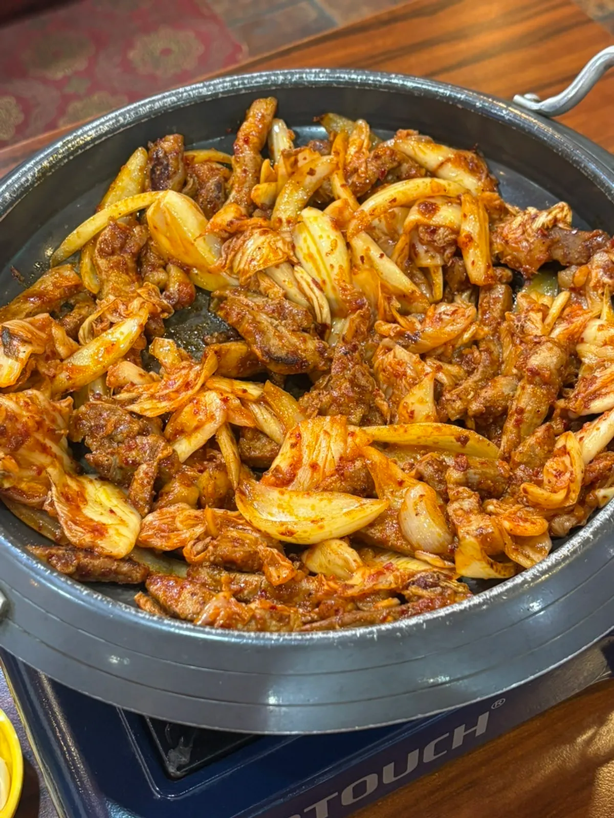 Fully cooked pork kimchi grill (small) served at Sarangjip