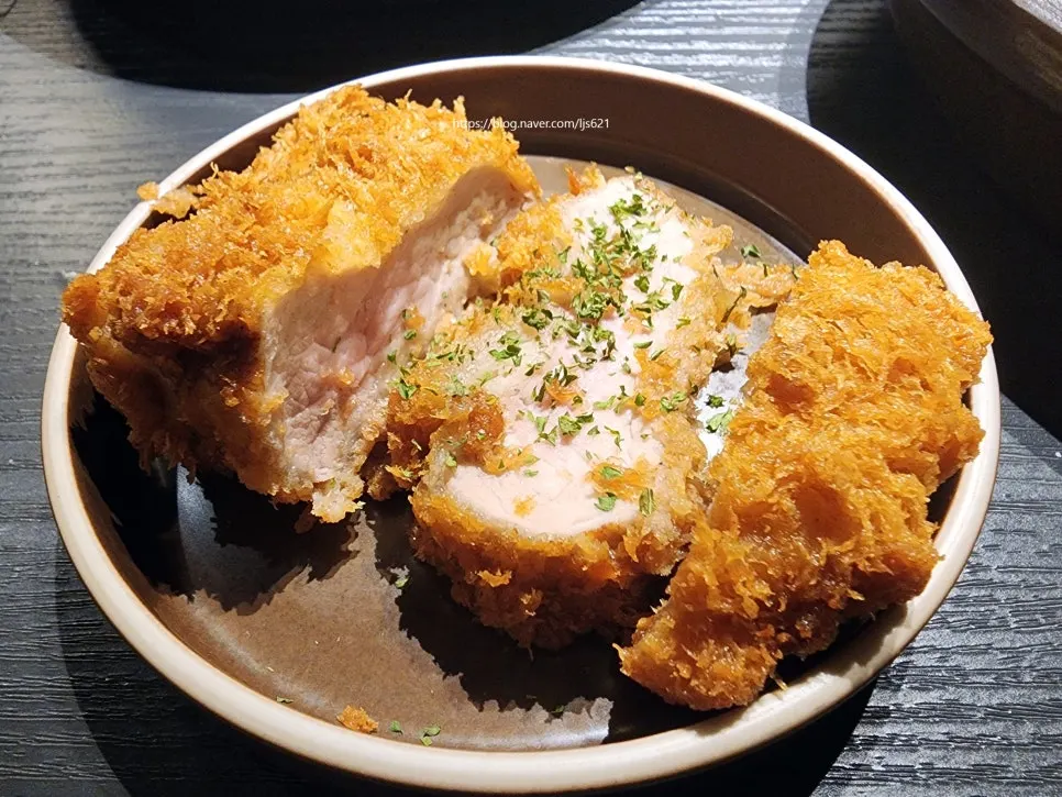 The thick tenderloin katsu ordered as a side