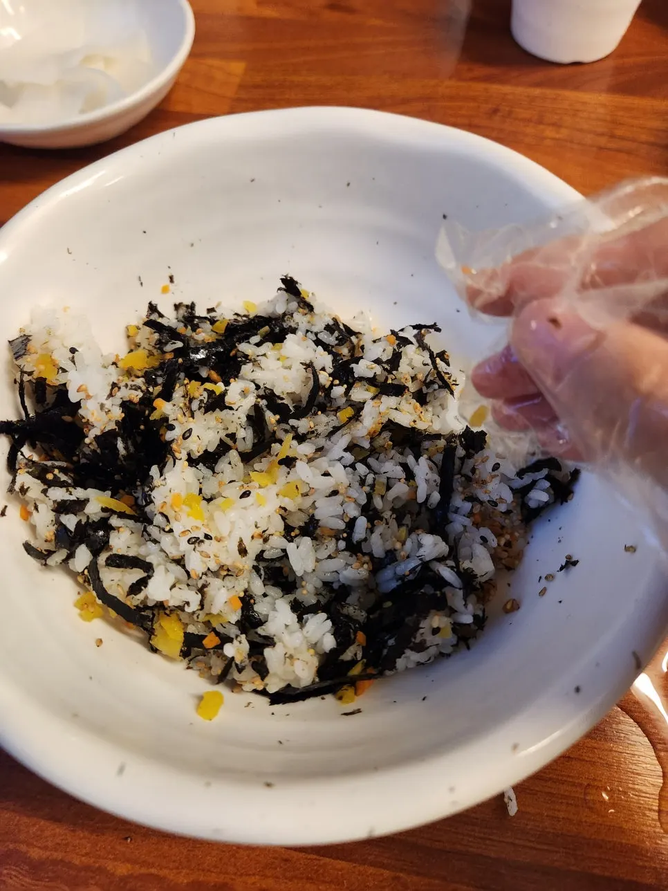 A plate of ordered rice balls