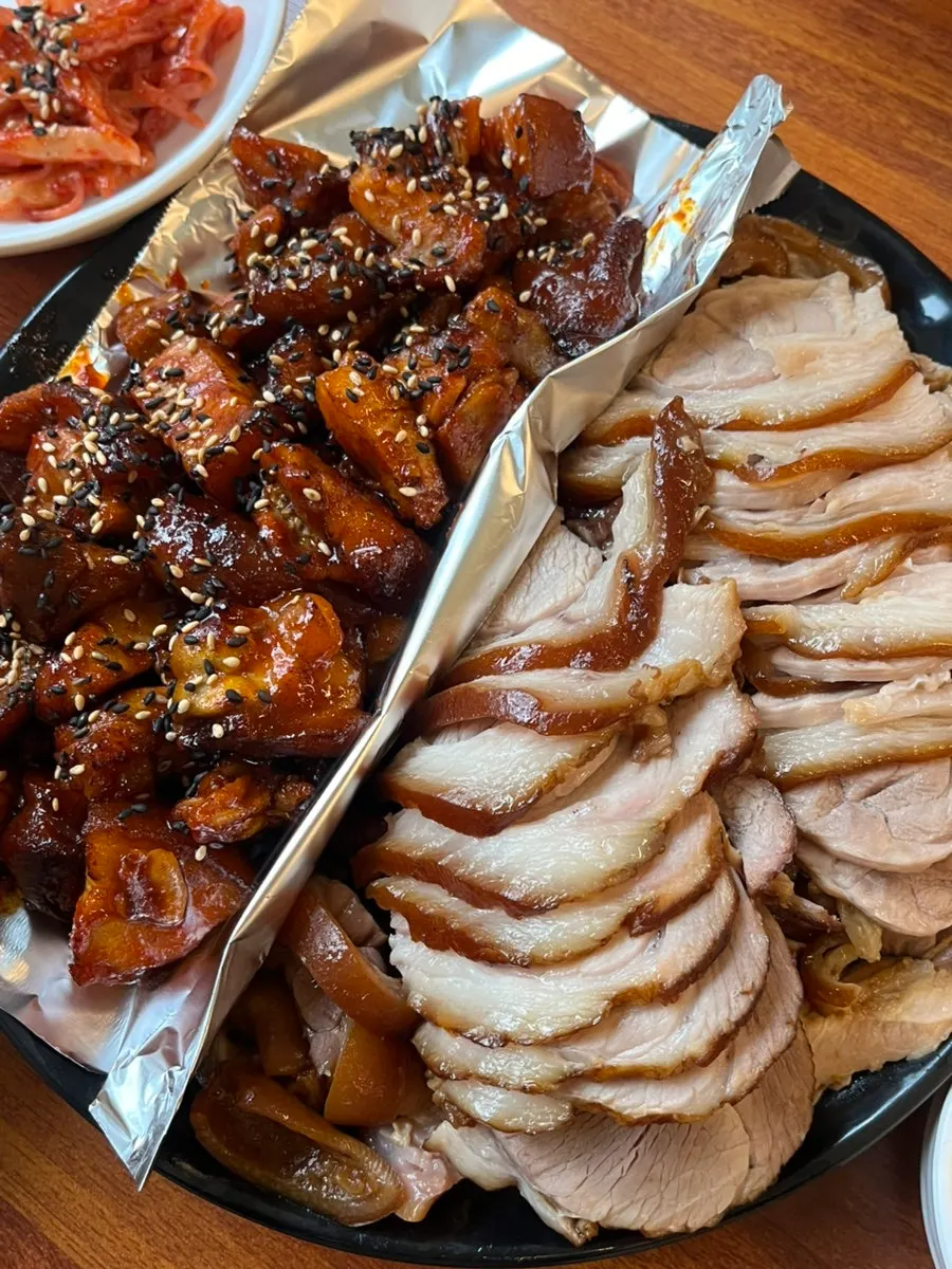 반반 대자와 셀프주먹밥 주문 상차림