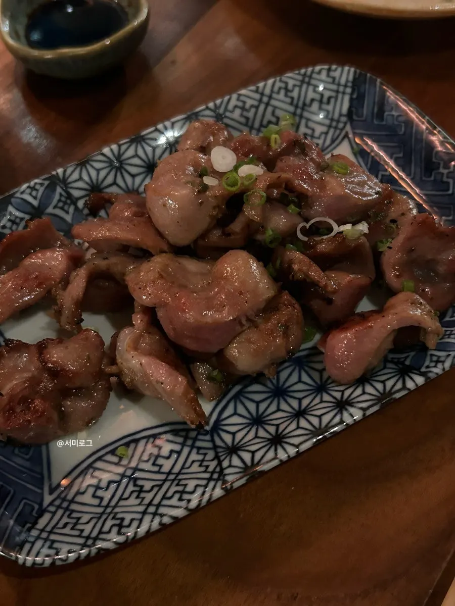 The last dish, grilled chicken gizzard