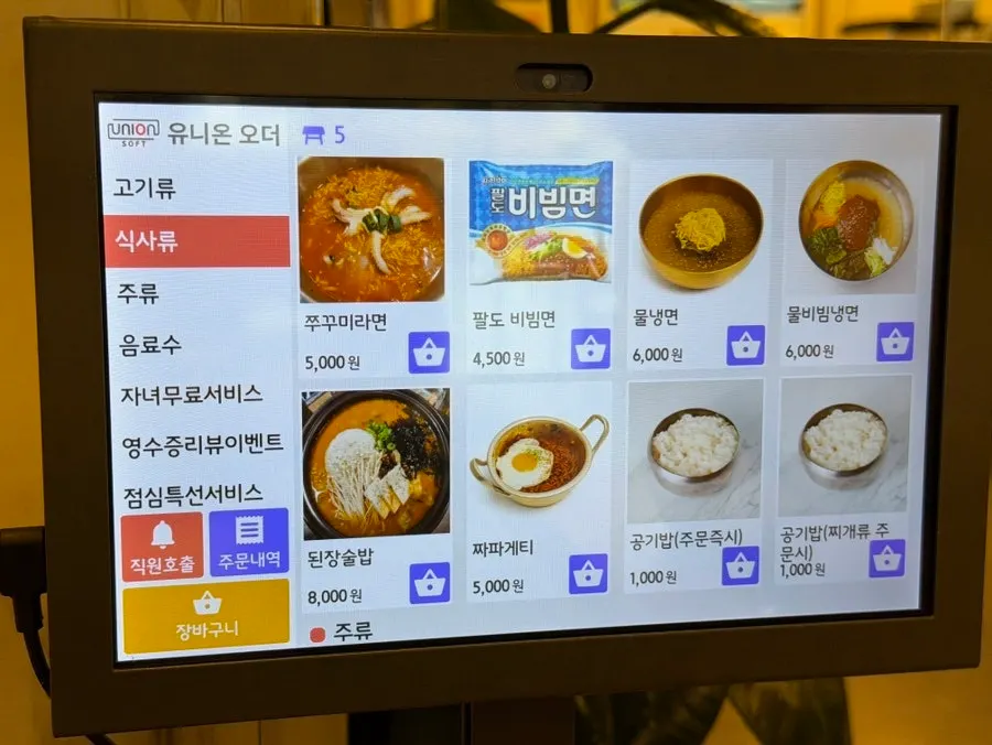 肉メニューと価格案内