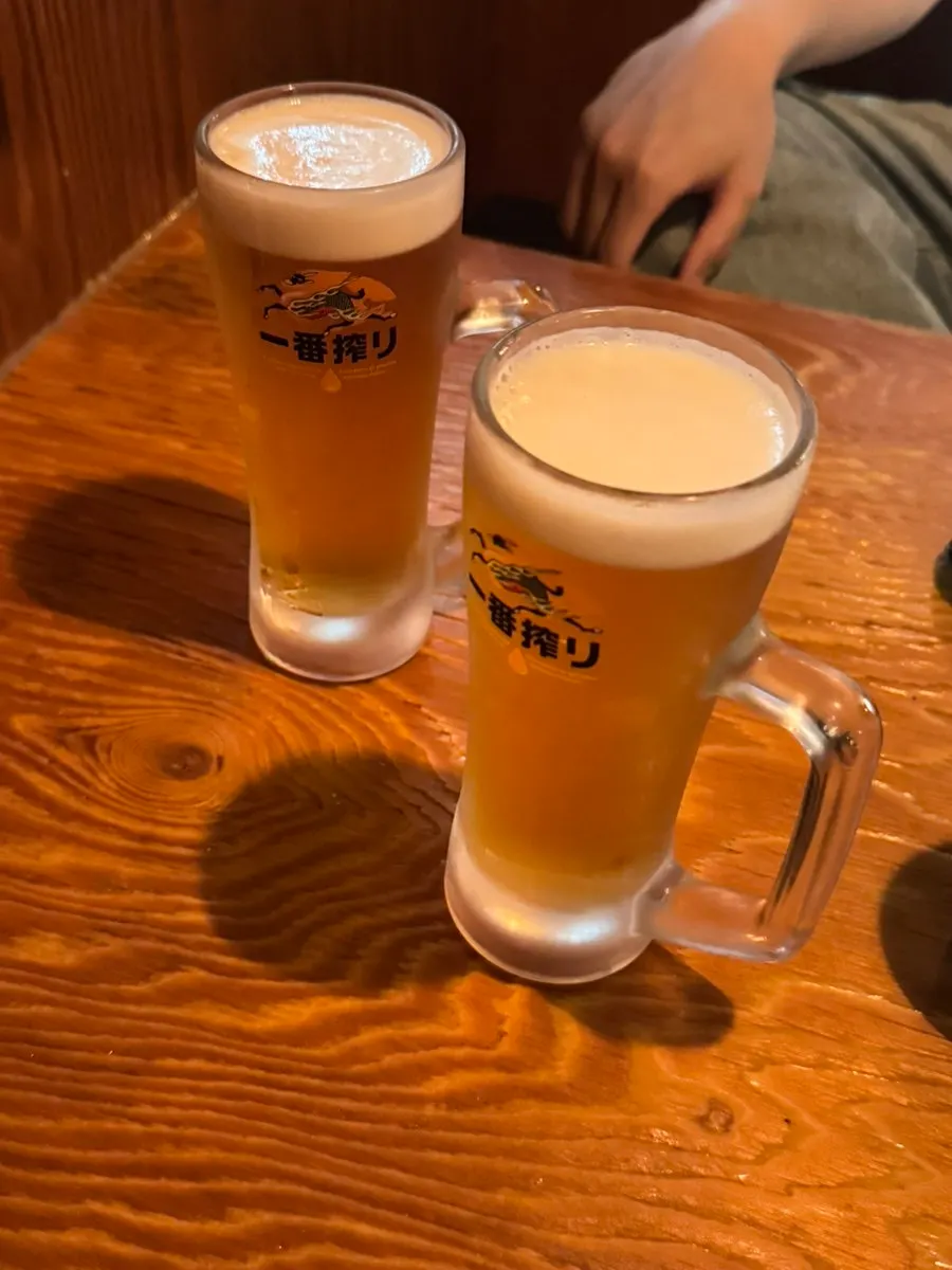 7,000원 기린 생맥주 한 잔