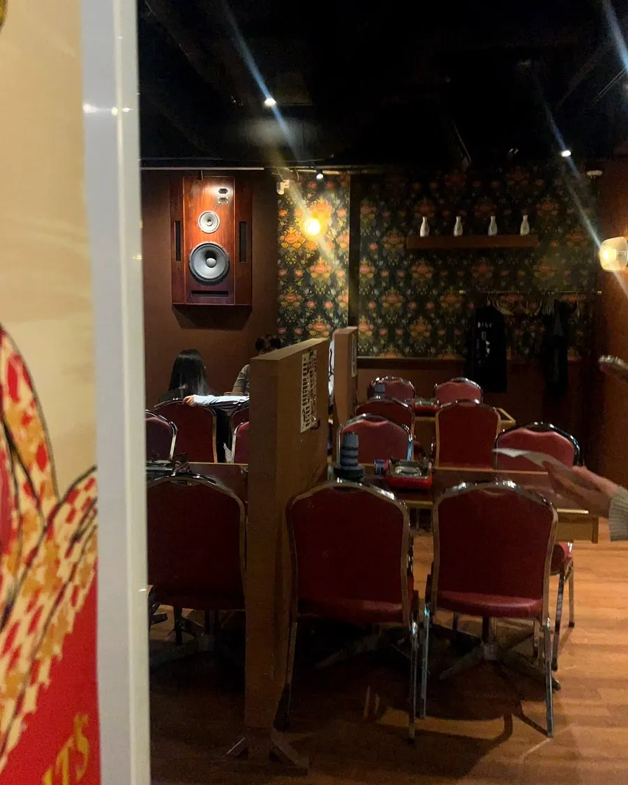 Interior space with an antique izakaya atmosphere