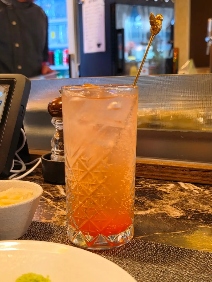 Unlimited creamy draft beer and guava ade